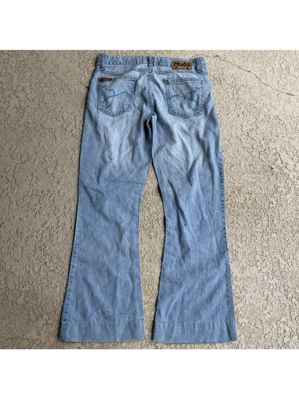 Vintage Y2K Mudd Bootcut Jeans Low Rise Flare Leg Jean Womens Size 28''